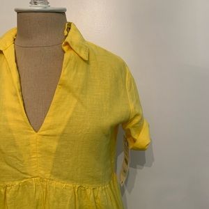 Zara Dresses - Zara Linen Yellow Dress Zara Dresses - Zara Linen Yellow Dress